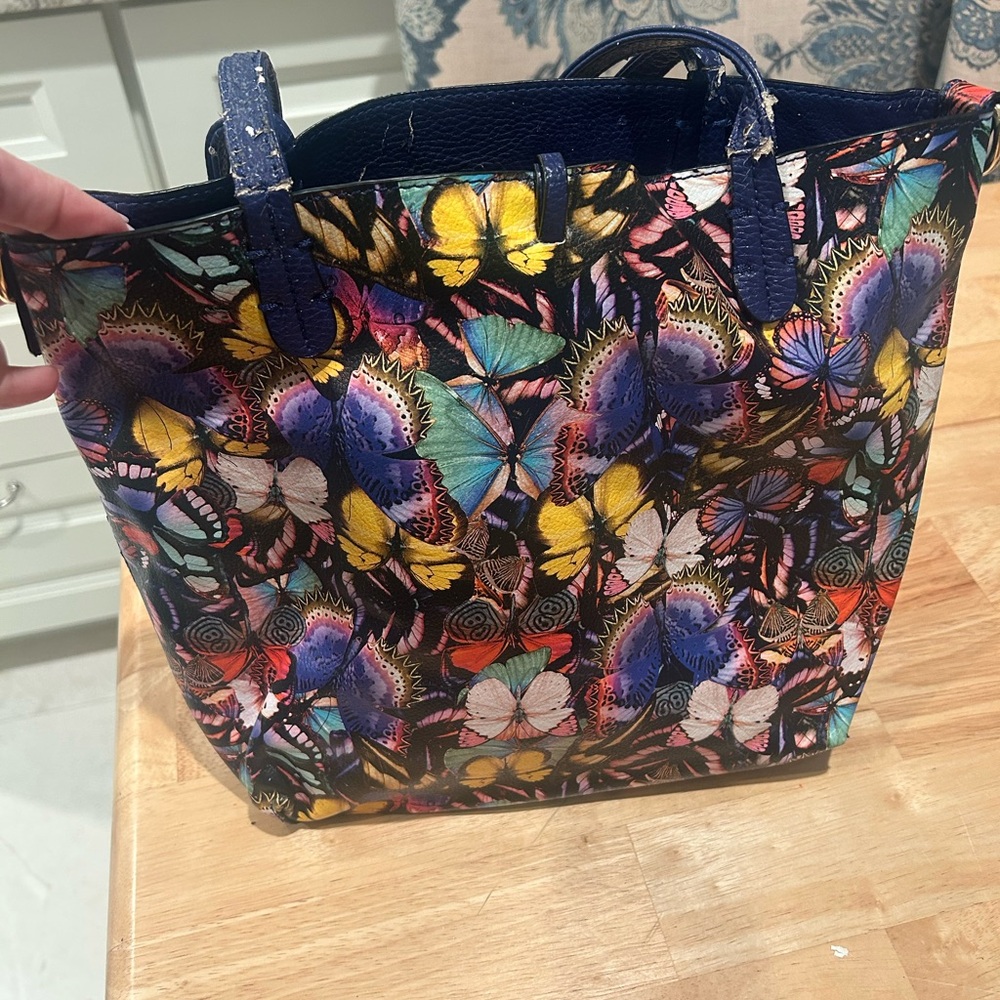 Colorful Butterfly Print Women's Bag
